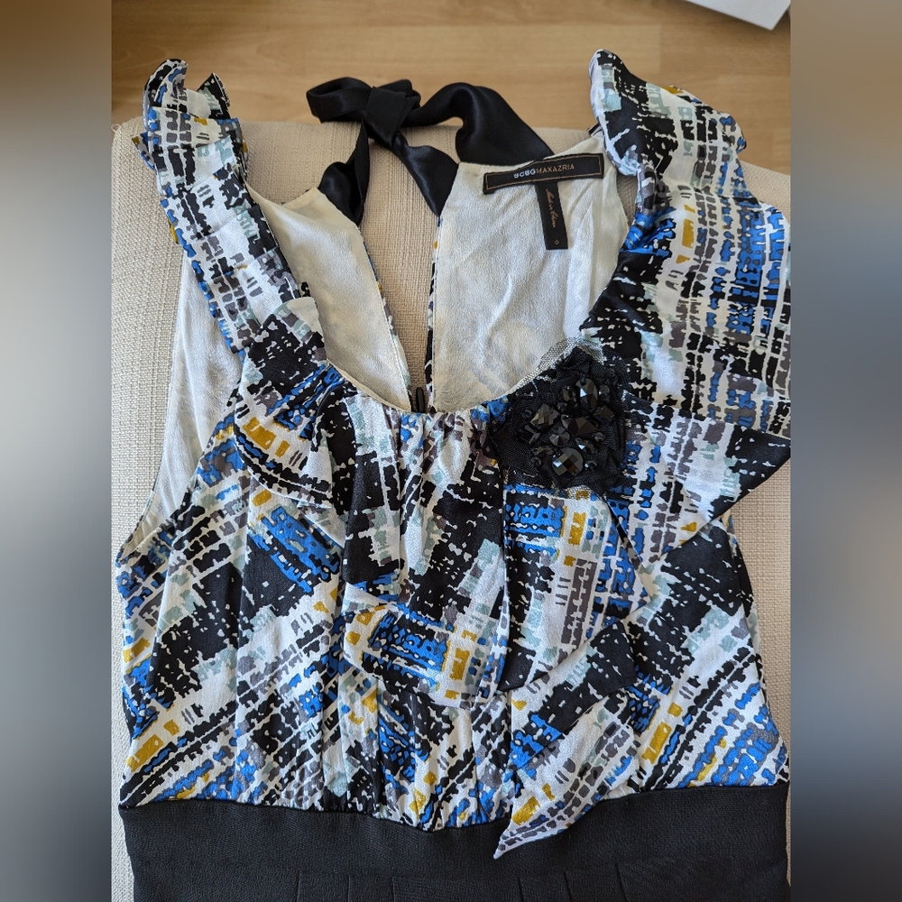 BCBG MaxAzaria silk cocktail dress